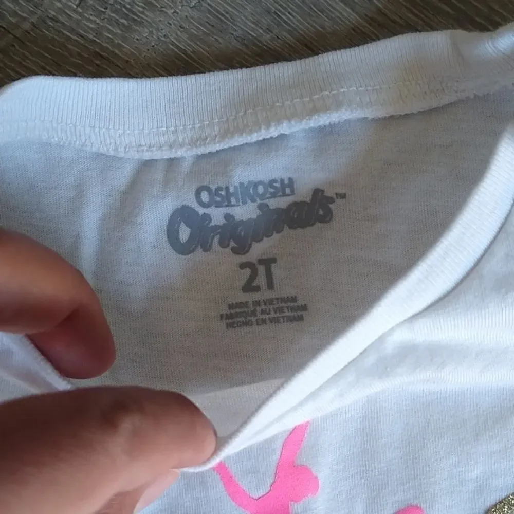 OshKosh Toddler Girl Ballet Shirt Size 2T Long Sleeve “Ballet All Day”